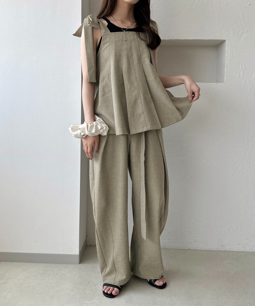 3y3s出品 apres jour clair】【セットアップ可能】ウエストデザインカーブ