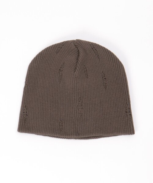 notch.(ノッチ)の「ダメージニットビーニー(ニットキャップ/ビーニー・レディース・ブラック/グレー/ブラウン・ONESIZE)」の3枚目の写真