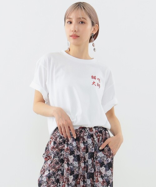 mmts(マミタス)の「中華龍 Tシャツ(Tシャツ/カットソー・レディース・ホワイト/サックスブルー・S/XL/L/M)」の4枚目の写真