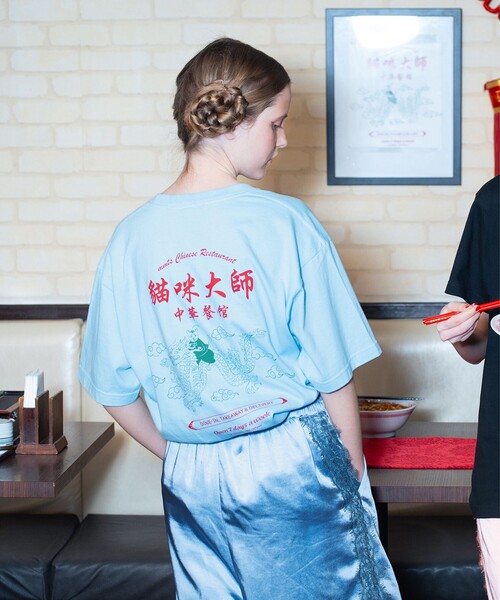 mmts(マミタス)の「中華龍 Tシャツ(Tシャツ/カットソー・レディース・ホワイト/サックスブルー・S/XL/L/M)」の7枚目の写真