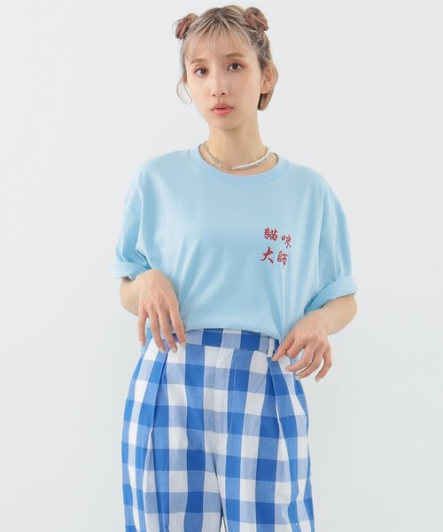 mmts(マミタス)の「中華龍 Tシャツ(Tシャツ/カットソー・レディース・ホワイト/サックスブルー・S/XL/L/M)」の10枚目の写真