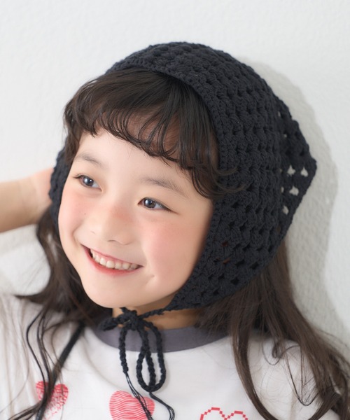 CIAOPANIC TYPY(チャオパニックティピー)の「【2025年S/S新作】【KIDS】アソート柄バブーシュカ(バンダナ/スカーフ・キッズ・パープル/オフホワイト/ブラック・ONE SIZE)」の3枚目の写真