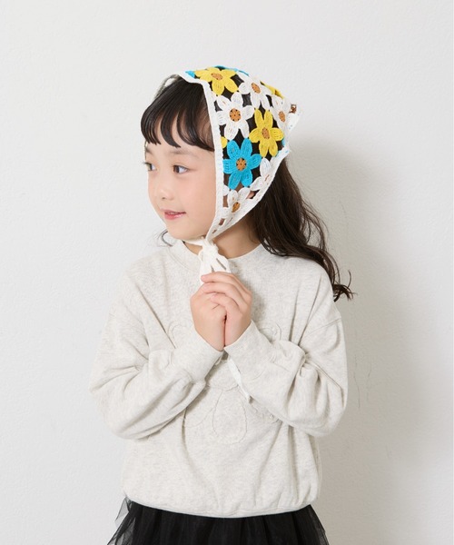 CIAOPANIC TYPY(チャオパニックティピー)の「【2025年S/S新作】【KIDS】アソート柄バブーシュカ(バンダナ/スカーフ・キッズ・パープル/オフホワイト/ブラック・ONE SIZE)」の6枚目の写真
