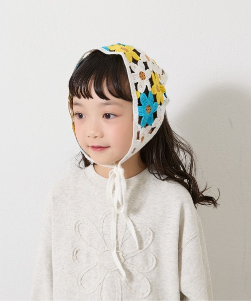 CIAOPANIC TYPY(チャオパニックティピー)の「【2025年S/S新作】【KIDS】アソート柄バブーシュカ(バンダナ/スカーフ・キッズ・パープル/オフホワイト/ブラック・ONE SIZE)」の7枚目の写真