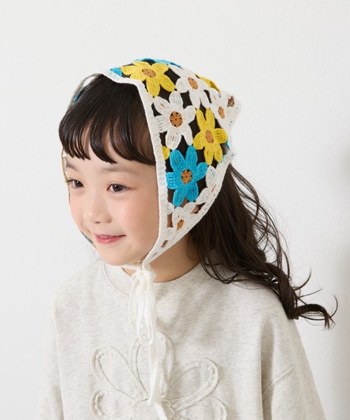CIAOPANIC TYPY(チャオパニックティピー)の「【2025年S/S新作】【KIDS】アソート柄バブーシュカ(バンダナ/スカーフ・キッズ・パープル/オフホワイト/ブラック・ONE SIZE)」の8枚目の写真
