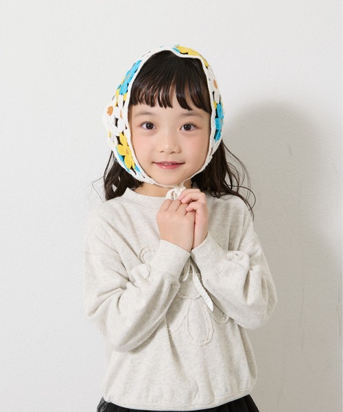 CIAOPANIC TYPY(チャオパニックティピー)の「【2025年S/S新作】【KIDS】アソート柄バブーシュカ(バンダナ/スカーフ・キッズ・パープル/オフホワイト/ブラック・ONE SIZE)」の9枚目の写真