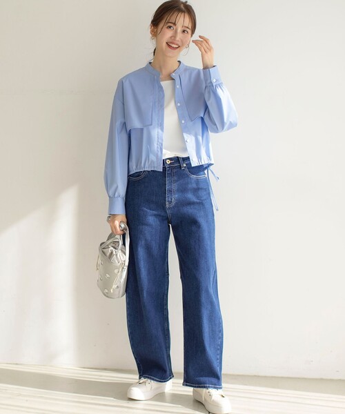 美Denimシリーズ】セミカーブワイド デニム（デニムパンツ