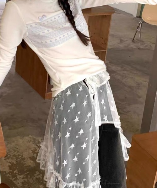 Achic(アシック)の「☆レースラップスカート(スカート・レディース・ホワイト・M)」の6枚目の写真