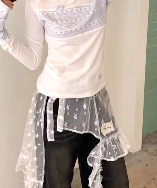Achic(アシック)の「☆レースラップスカート(スカート・レディース・ホワイト・M)」の8枚目の写真