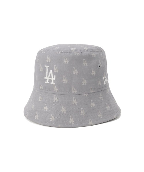 NEWERA ニューエラ ドジャース 総柄モノグラム バケットハット 希少サイズ NEW ERA(ニューエラ) ハット バケット01 MLB Many Patch