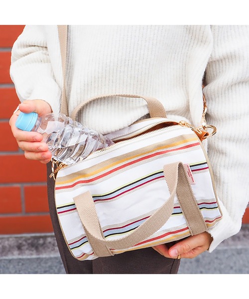 LES TOILES DU SOLEIL(レトワールデュソレイユ)の「tambour bag(タンブール バッグ)(ショルダーバッグ・レディース・レッド/アイボリー/ブラック・フリー)」の12枚目の写真