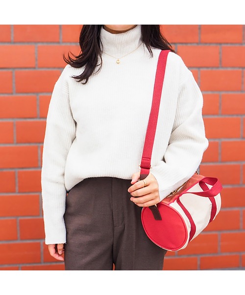 LES TOILES DU SOLEIL(レトワールデュソレイユ)の「tambour bag(タンブール バッグ)(ショルダーバッグ・レディース・レッド/アイボリー/ブラック・フリー)」の20枚目の写真