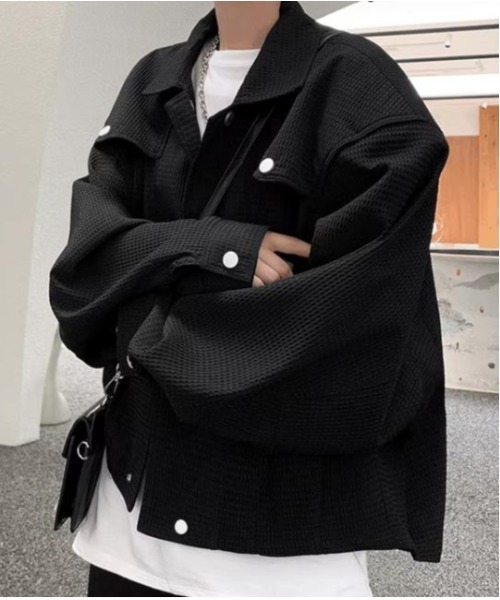 revertical(リバーティカル)の「ワッフルショート丈ジャケット(その他アウター・メンズ・ブラック/ベージュ・MEDIUM/LARGE)」の19枚目の写真
