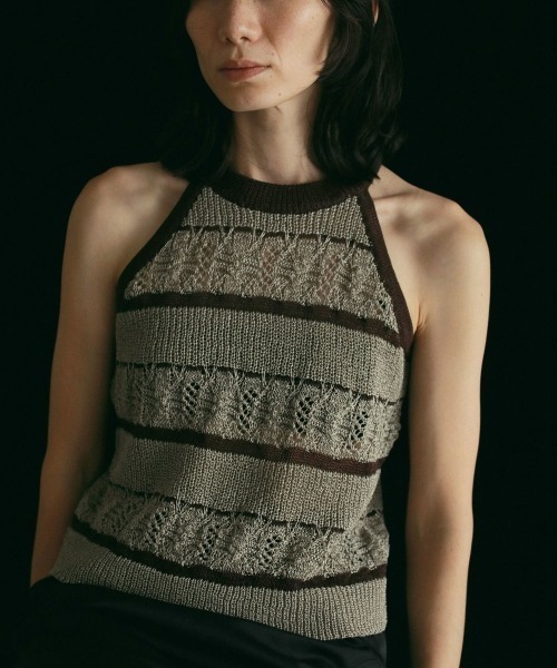 セール】anuke Border Knit Tanktop ボーダーニットタンクトップ