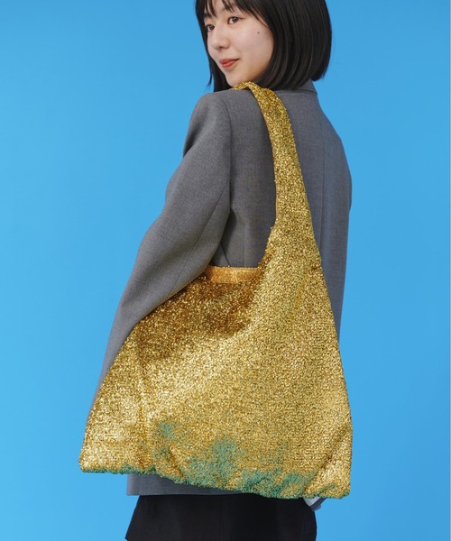 CONTROL FREAK / CTFK(コントロールフリーク)の「CONTROL FREAK (コントロールフリーク)GlitterトートⅡ(トートバッグ・レディース・シルバー/ゴールド/ブラック・FREE)」の18枚目の写真