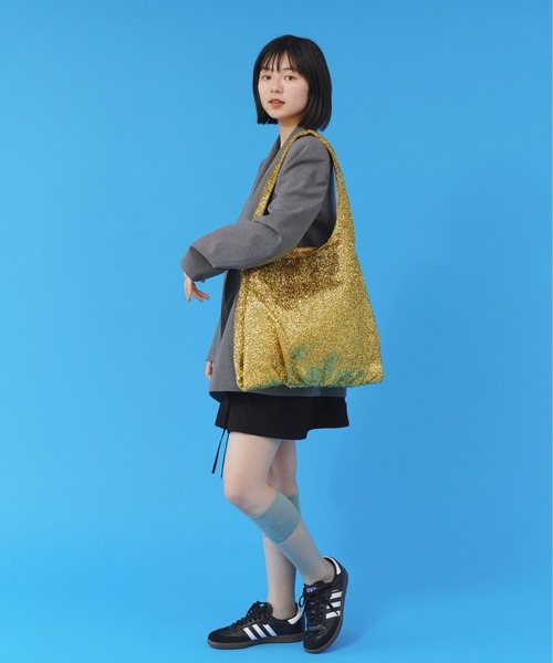 CONTROL FREAK / CTFK(コントロールフリーク)の「CONTROL FREAK (コントロールフリーク)GlitterトートⅡ(トートバッグ・レディース・シルバー/ゴールド/ブラック・FREE)」の21枚目の写真