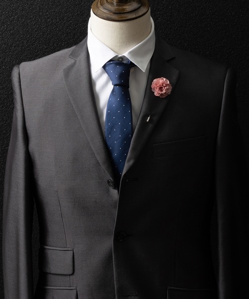 Quit Running（クイトランニング）の「ラペルピン ブートニエール 花 専用BOX付（ネクタイピン・メンズ・ミント/ボルドー/アイボリー/バイオレット/ライトピンク/ブルーグリーン/プラム/ブラウン/ホワイト/ブラック/ブルー/グリーン・FREE）」の18枚目の写真