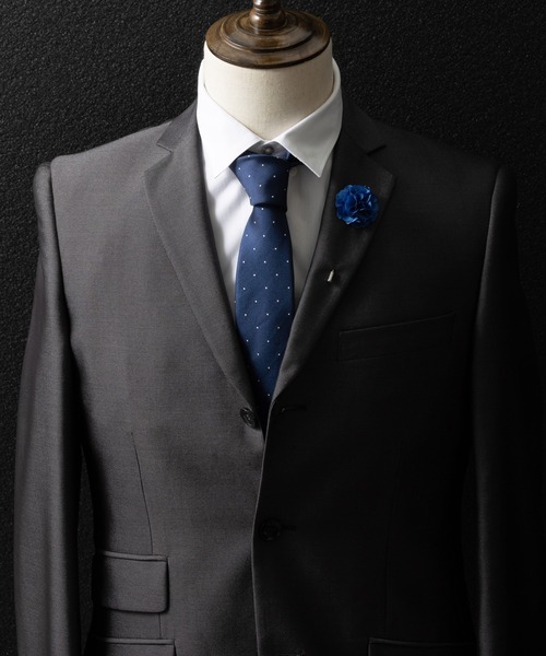 Quit Running（クイトランニング）の「ラペルピン ブートニエール 花 専用BOX付（ネクタイピン・メンズ・ミント/ボルドー/アイボリー/バイオレット/ライトピンク/ブルーグリーン/プラム/ブラウン/ホワイト/ブラック/ブルー/グリーン・FREE）」の21枚目の写真