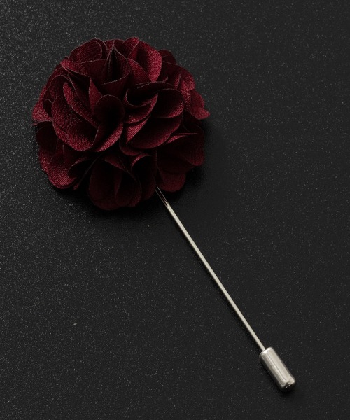 Quit Running（クイトランニング）の「ラペルピン ブートニエール 花 専用BOX付（ネクタイピン・メンズ・ミント/ボルドー/アイボリー/バイオレット/ライトピンク/ブルーグリーン/プラム/ブラウン/ホワイト/ブラック/ブルー/グリーン・FREE）」の19枚目の写真