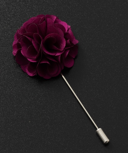 Quit Running（クイトランニング）の「ラペルピン ブートニエール 花 専用BOX付（ネクタイピン・メンズ・ミント/ボルドー/アイボリー/バイオレット/ライトピンク/ブルーグリーン/プラム/ブラウン/ホワイト/ブラック/ブルー/グリーン・FREE）」の22枚目の写真