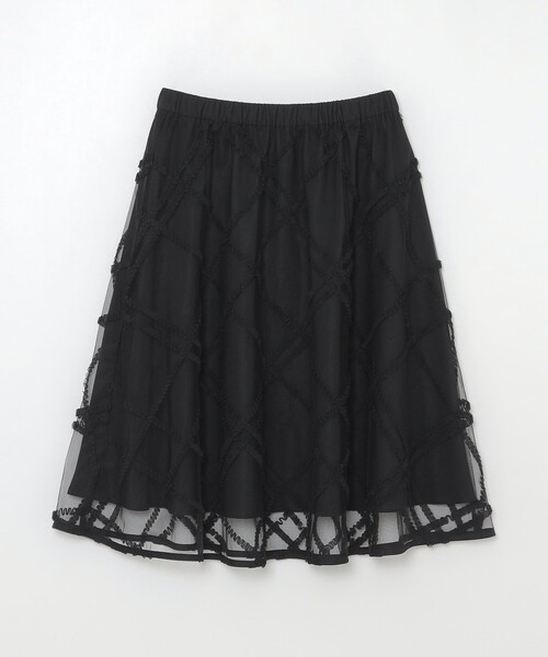 BLUE LABEL CRESTBRIDGE（ブルーレーベルクレストブリッジ）の「クレストブリッジチェックチュールスカート（スカート・レディース・ブラック/オフホワイト・38/36）」の14枚目の写真
