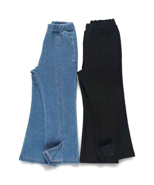BRANSHES(ブランシェス)の「スリット入りロングパンツ(その他パンツ・キッズ・ブラック/ブルー・150/140/130/80/120/110/100/90)」の12枚目の写真