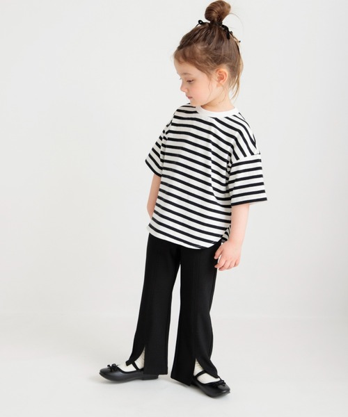 BRANSHES(ブランシェス)の「スリット入りロングパンツ(その他パンツ・キッズ・ブラック/ブルー・150/140/130/80/120/110/100/90)」の3枚目の写真