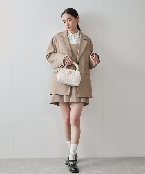 VIS（ビス）の「サマーツイードシングルジャケット（テーラードジャケット・レディース・イエロー系その他3/ホワイト系その他5・FREE）」の7枚目の写真