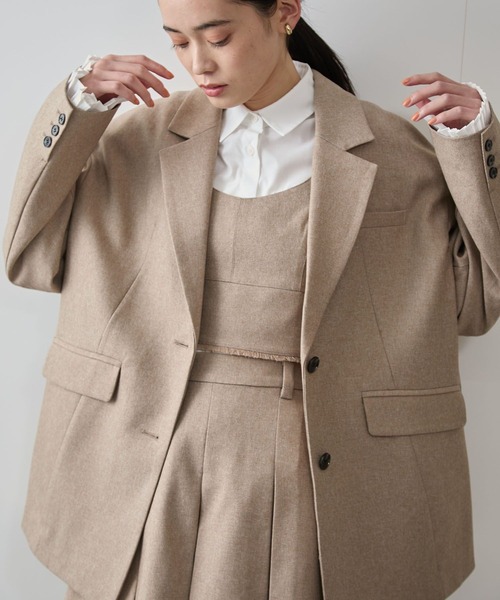 VIS（ビス）の「サマーツイードシングルジャケット（テーラードジャケット・レディース・イエロー系その他3/ホワイト系その他5・FREE）」の10枚目の写真