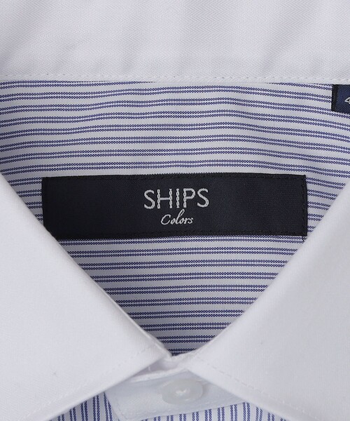 SHIPS Colors(シップス カラーズ)の「SHIPS Colors:イージーケア クレリック ストライプ ワイドカラー シャツ◇(ビジネスシャツ・メンズ・ブルー/ロイヤルブルー・38/39/40/41/37/42/43)」の14枚目の写真