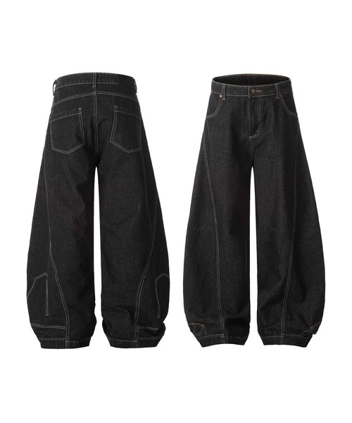 【新品未使用】MIESROHE ミースロエ バルーン構築デニムパンツ 楽天市場】【SALE／50%OFF】バルーン構築デニムパンツ MIESROHE