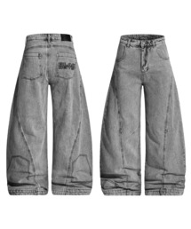 デニムパンツ（グレー/灰色系・刺繍）ファッション通販 - ZOZOTOWN