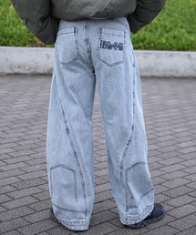 HOOK（フック）の「新色追加！HOOK -select- 逆さデザインバルーンジーンズ（デニムパンツ）」
