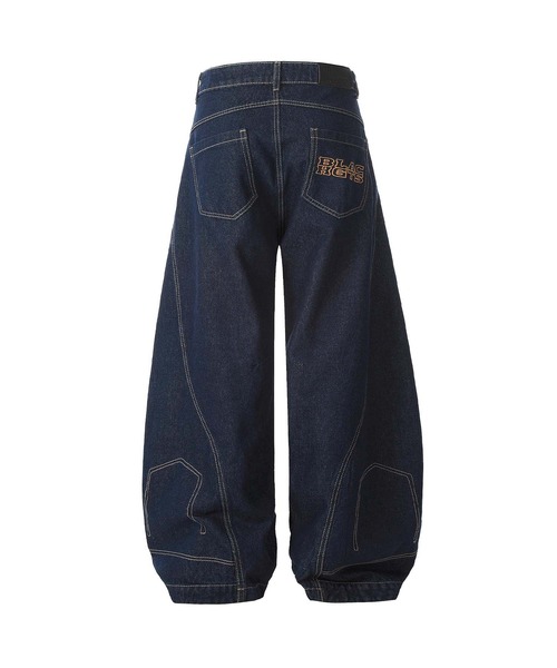 LINKABLE デニム風パンツ 楽天市場】【SPECIAL SALE 11%OFF】楽デニム ルーズストレート