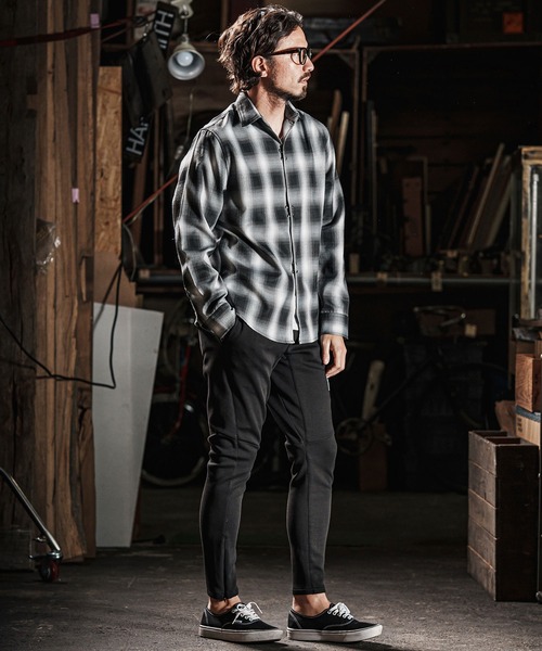 wjk reluxe(ダブルジェーケーリラックス)の「ms5987-check hook shirts チェックシャツ(シャツ/ブラウス・メンズ・ホワイト×グレー/ブルー系その他/グレー×ピンク・S/M/L)」の7枚目の写真