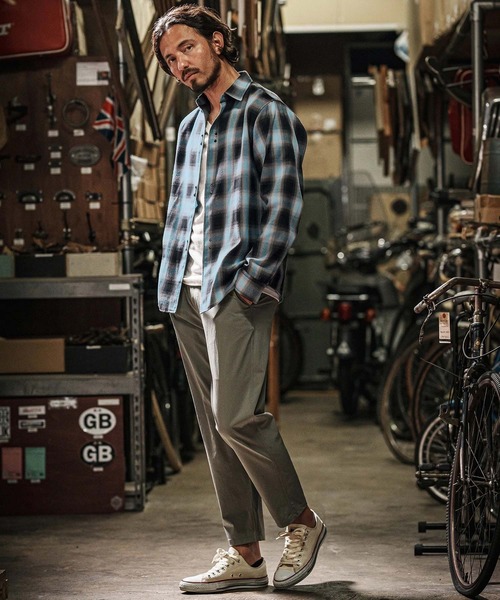 wjk reluxe(ダブルジェーケーリラックス)の「ms5987-check hook shirts チェックシャツ(シャツ/ブラウス・メンズ・ホワイト×グレー/ブルー系その他/グレー×ピンク・S/M/L)」の19枚目の写真