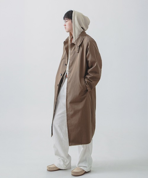 ZIP FIVE -White Line-(ジップファイブホワイトライン)の「【White Line】 ワッフル ダブルジップパーカー/ 短丈 ジップパーカー(パーカー・メンズ・ナチュラル/ブラック/グレー・MEDIUM/X-LARGE/LARGE)」の8枚目の写真