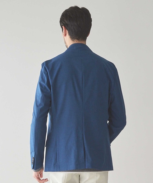 UNION STATION(ユニオンステーション)の「ストレッチスラブカチオンテーラードジャケット(テーラードジャケット・メンズ・ライトグレー/ブルー/ピンク・M/S/LL/L)」の12枚目の写真