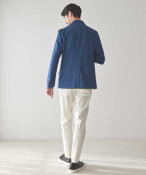 UNION STATION(ユニオンステーション)の「ストレッチスラブカチオンテーラードジャケット(テーラードジャケット・メンズ・ライトグレー/ブルー/ピンク・M/S/LL/L)」の15枚目の写真