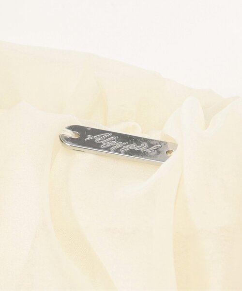 algy（アルジー）の「ふんわり肩りぼんワンピ（ワンピース・キッズ・ブラック/アイボリー/サックスブルー・XX-SMALL/X-SMALL/MEDIUM/SMALL）」の19枚目の写真