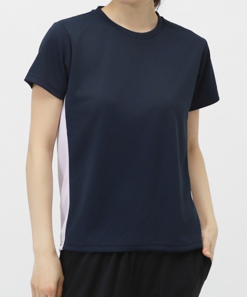 TIGORA(ティゴラ)の「ティゴラ TIGORA iCOOL 遮熱UV Tシャツ(Tシャツ/カットソー・レディース・ライトグリーン/ホワイト/グレー×ピンク/ネイビー/ライラック/ブラック/グレー・S/M/L/XL)」の7枚目の写真