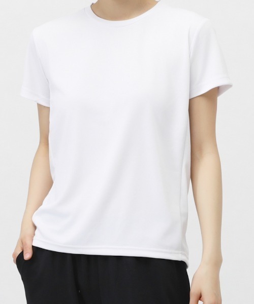 TIGORA(ティゴラ)の「ティゴラ TIGORA iCOOL 遮熱UV Tシャツ(Tシャツ/カットソー・レディース・ライトグリーン/ホワイト/グレー×ピンク/ネイビー/ライラック/ブラック/グレー・S/M/L/XL)」の2枚目の写真