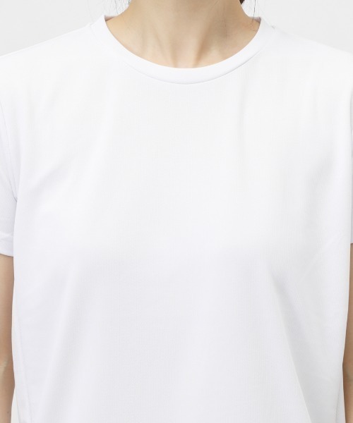 TIGORA(ティゴラ)の「ティゴラ TIGORA iCOOL 遮熱UV Tシャツ(Tシャツ/カットソー・レディース・ライトグリーン/ホワイト/グレー×ピンク/ネイビー/ライラック/ブラック/グレー・S/M/L/XL)」の10枚目の写真