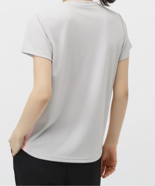 TIGORA(ティゴラ)の「ティゴラ TIGORA iCOOL 遮熱UV Tシャツ(Tシャツ/カットソー・レディース・ライトグリーン/ホワイト/グレー×ピンク/ネイビー/ライラック/ブラック/グレー・S/M/L/XL)」の19枚目の写真