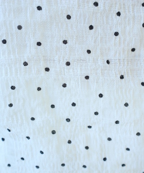 bulle de savon(ビュルデサボン)の「△syuwa syuwa dot ハイネック半袖プルオーバー(Tシャツ/カットソー・レディース・ブラック/ホワイト・FREE)」の19枚目の写真