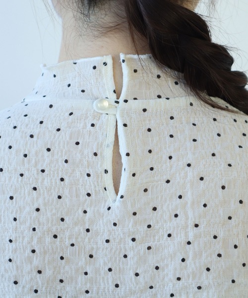 △syuwa syuwa dot ハイネック半袖プルオーバー（Tシャツ