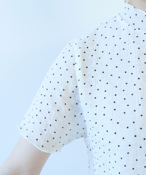 △syuwa syuwa dot ハイネック半袖プルオーバー（Tシャツ