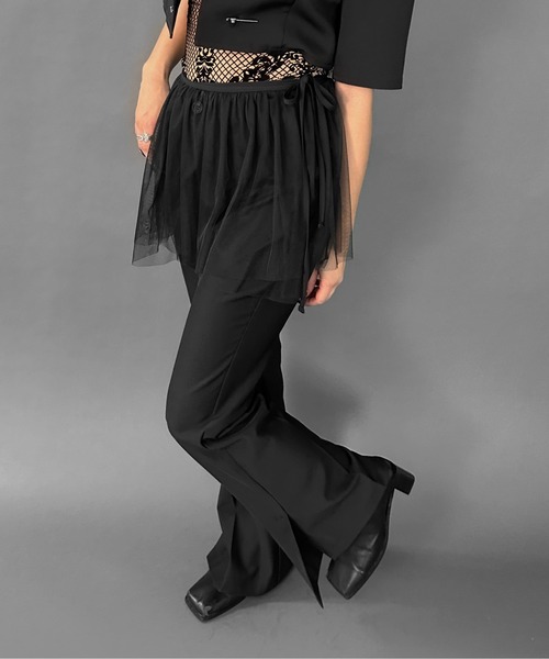 LVEU.（ラブユ.）の「【LVEU.】レイヤードチュールミニスカート / ボトムス スカート ミニ チュール レイヤード 重ね着 ラップ ブラック ホワイト 韓国 韓国ファッション モード ZOZOTOWN限定（スカート・レディース・ホワイト/ブラック・FREE）」の19枚目の写真