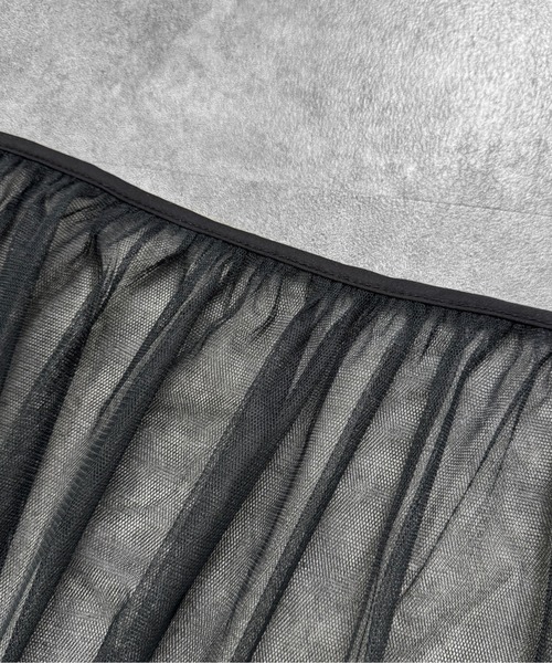 LVEU.（ラブユ.）の「【LVEU.】レイヤードチュールミニスカート / ボトムス スカート ミニ チュール レイヤード 重ね着 ラップ ブラック ホワイト 韓国 韓国ファッション モード ZOZOTOWN限定（スカート・レディース・ホワイト/ブラック・FREE）」の21枚目の写真