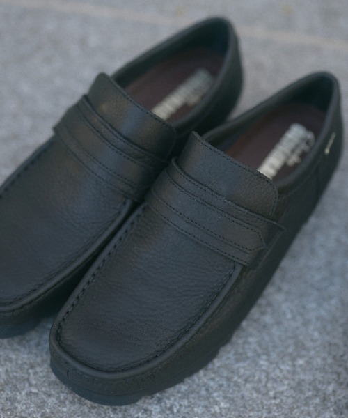 Clarks Page Loafer ページローファー 厚底 美品】Clarks クラークス 革靴 ローファー 厚底 ウェッジソール